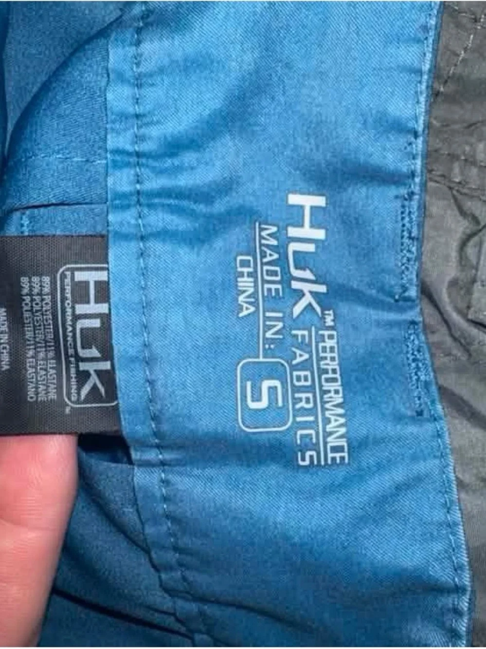 Huk Men's blue Flat-Front Performance Shorts